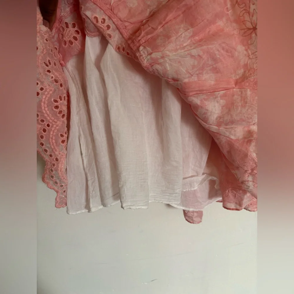 Love Shack Fancy Olani Mini Coral Romance Dress Size Small - Picture 10 of 10